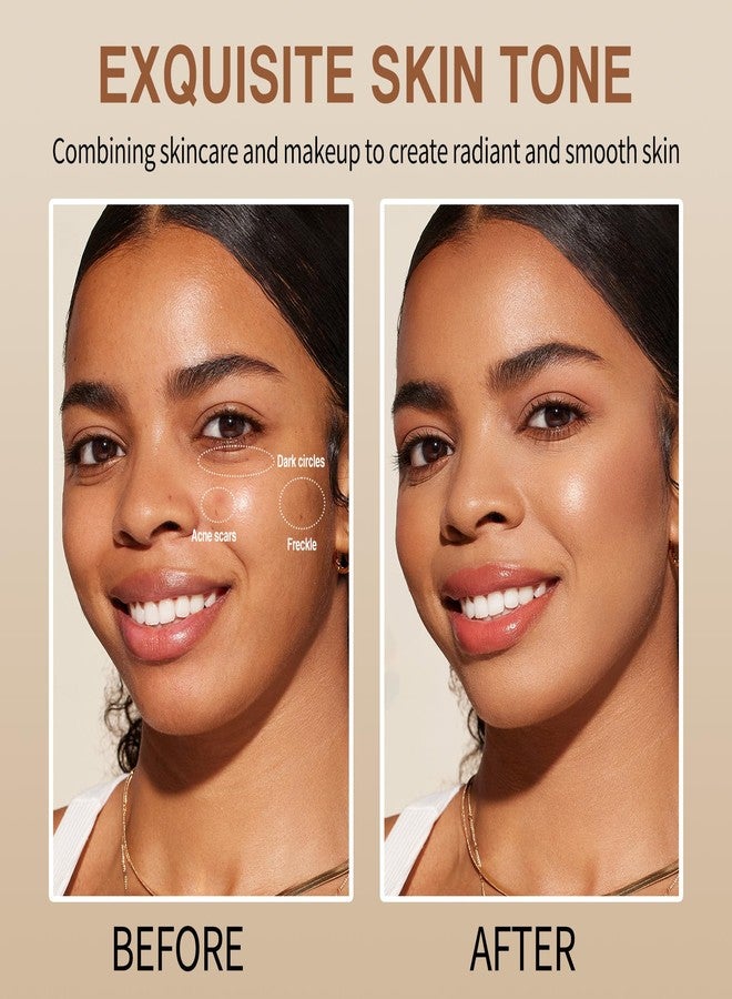 PERVALA 2 Pcs Beauty Balm Serum Boosted Skin Tint, Hydrating Concealer Stick, Lightweight Solid Tinted, Moisturizer Contour Stick Foundation for Women, Natural & Flawless Finish（#3） - Image 4